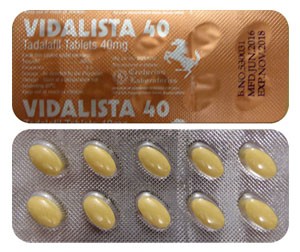 Vidalista 40 Mg Tadalafil Tablets ED Treatment for Men