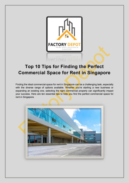 Top 10 Tips for Finding the Perfect Commercial Space for Rent in Singapore.pdf