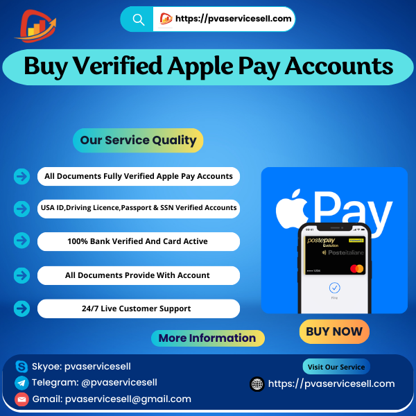 Buy Verified Apple Pay Accounts - PVA Service Sell